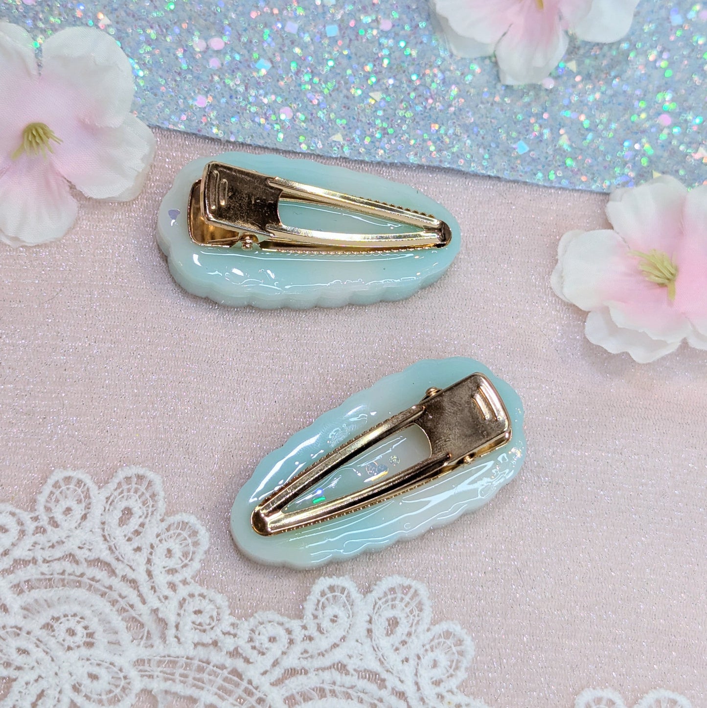 Barrettes Pingouin Lilie Doigts de Fée