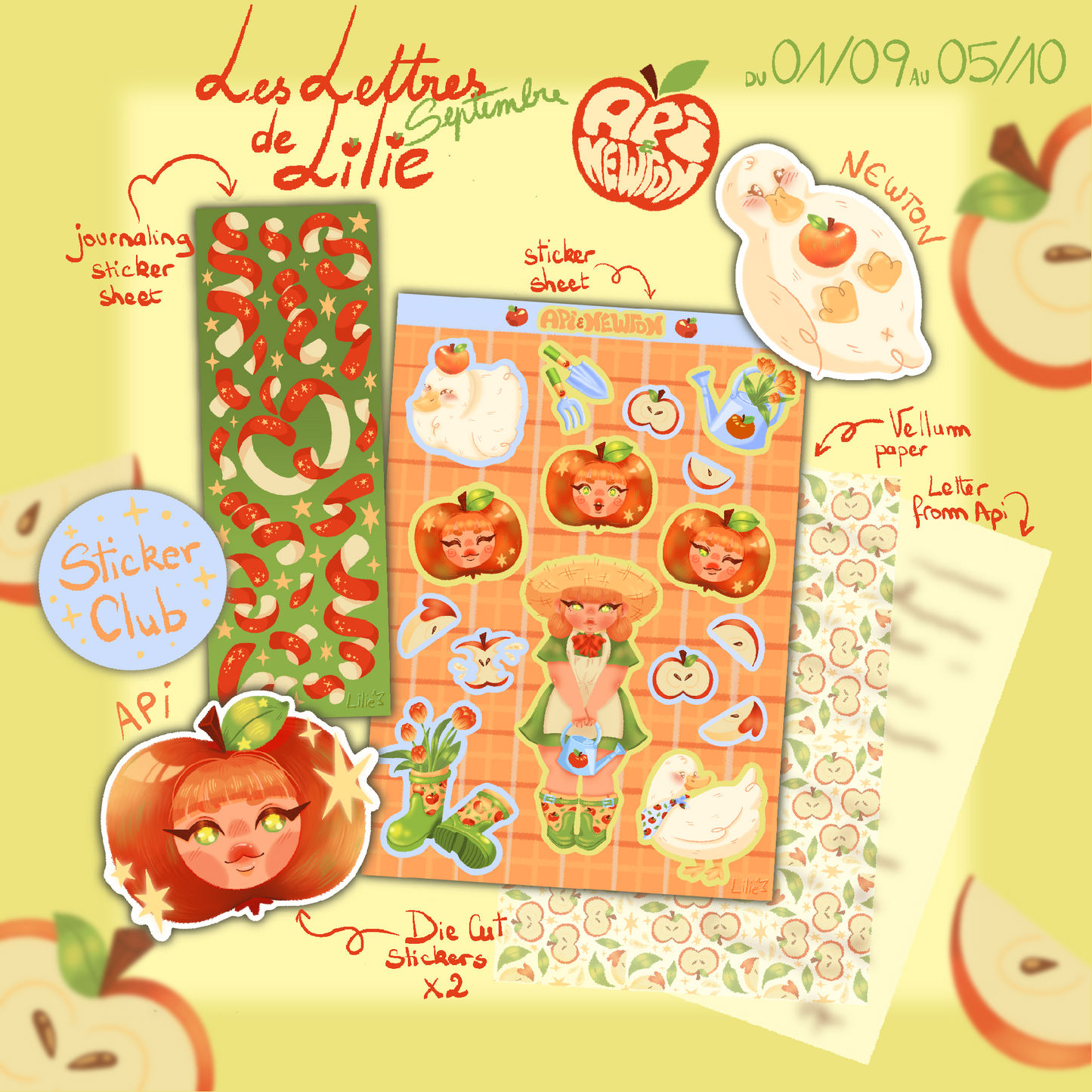 Mail Club - Stickers Club Lilie Doigts de Fée