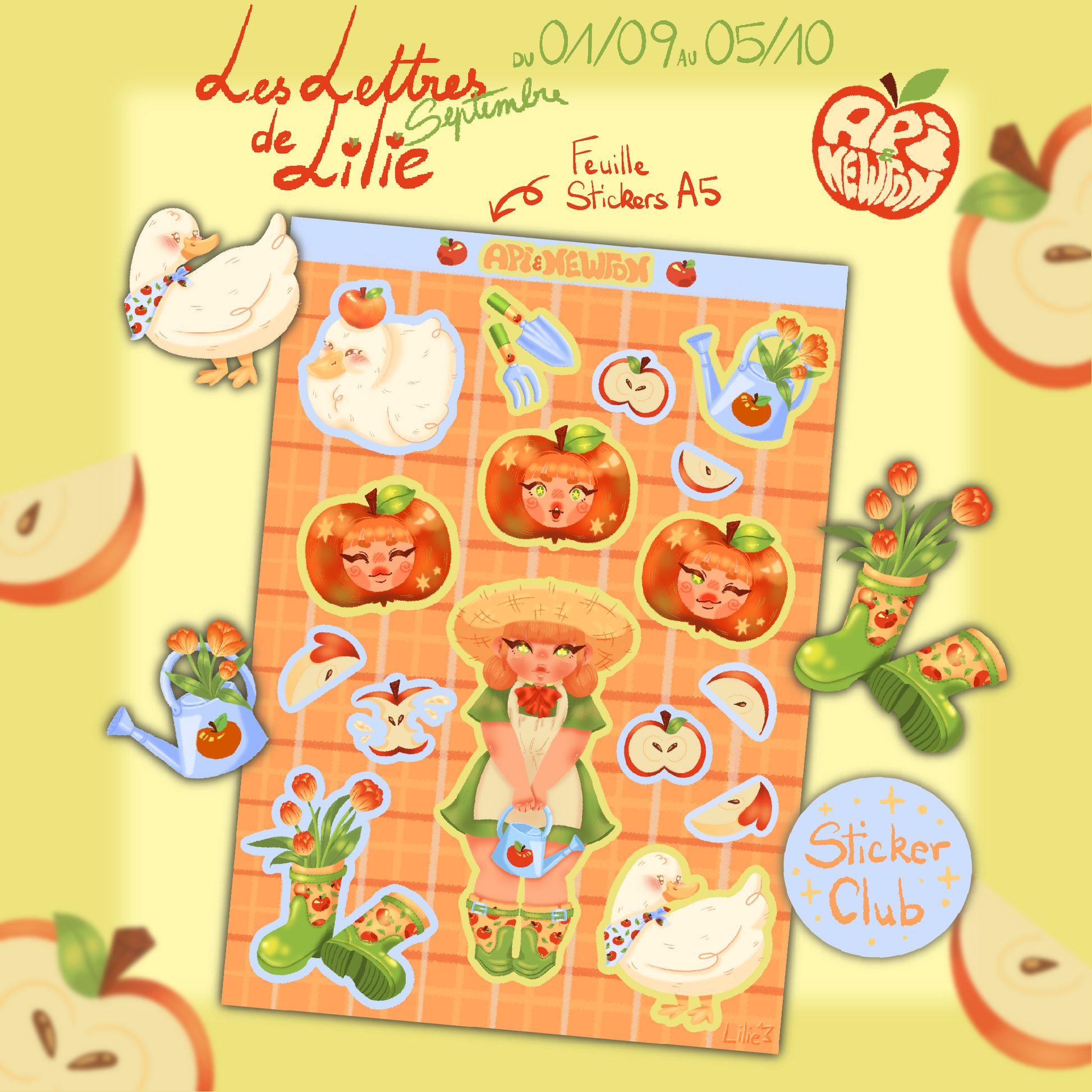 Mail Club - Stickers Club Lilie Doigts de Fée