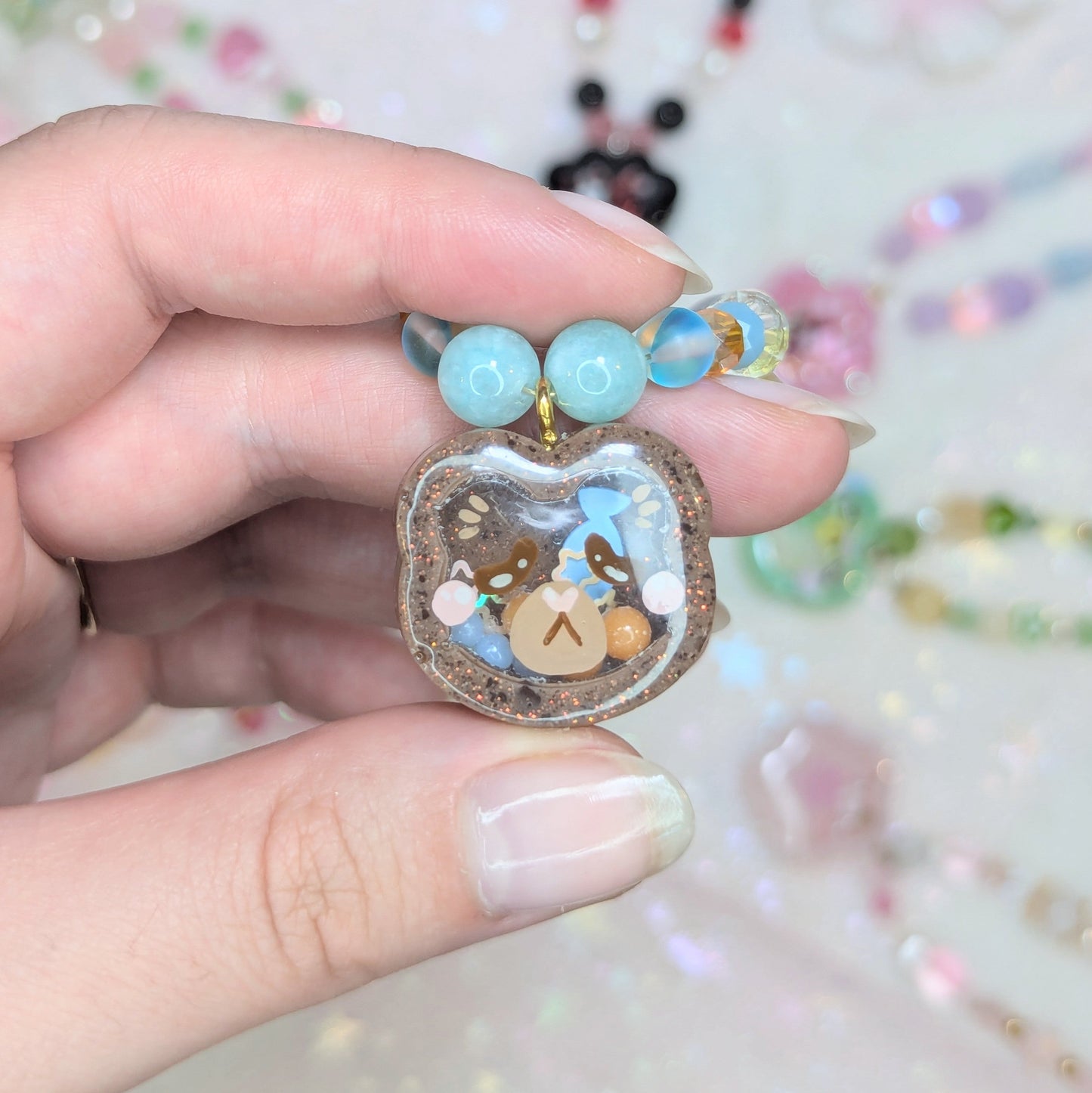 Collier Ourson Bleu Ma boutique