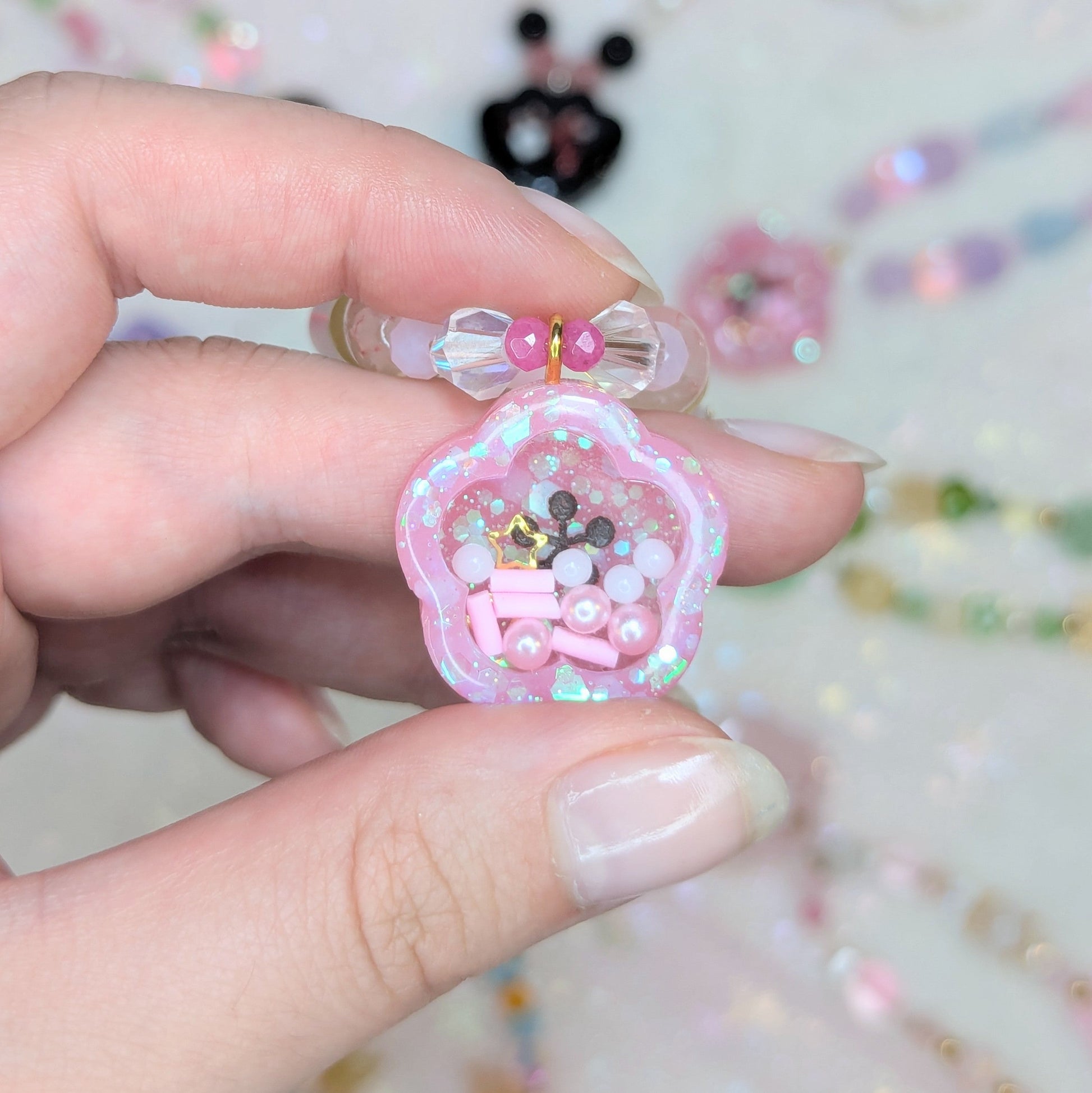 Collier Sakura Rose/Jaune Ma boutique