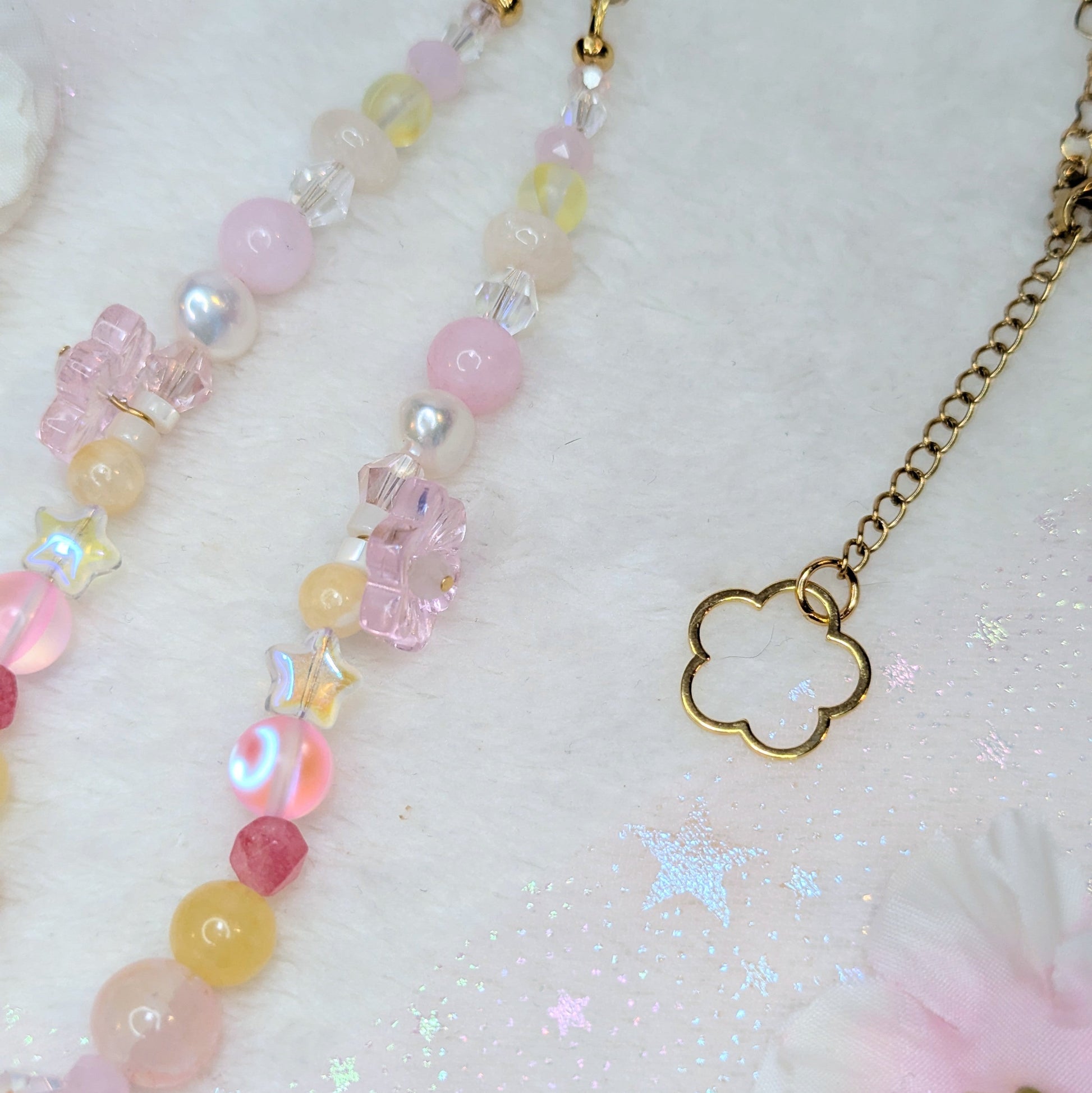 Collier Sakura Rose/Jaune Ma boutique
