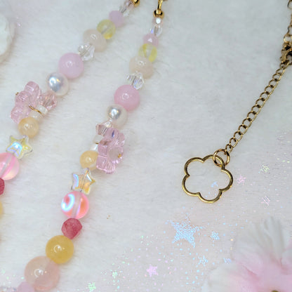 Collier Sakura Rose/Jaune Ma boutique