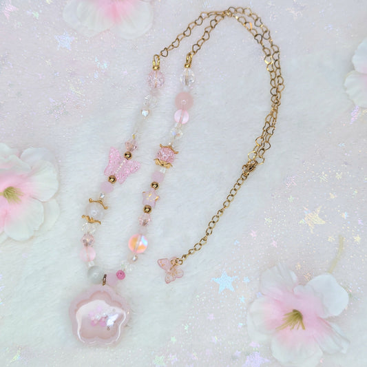 Collier Sakura Rose Clair Ma boutique