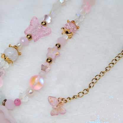 Collier Sakura Rose Clair Ma boutique