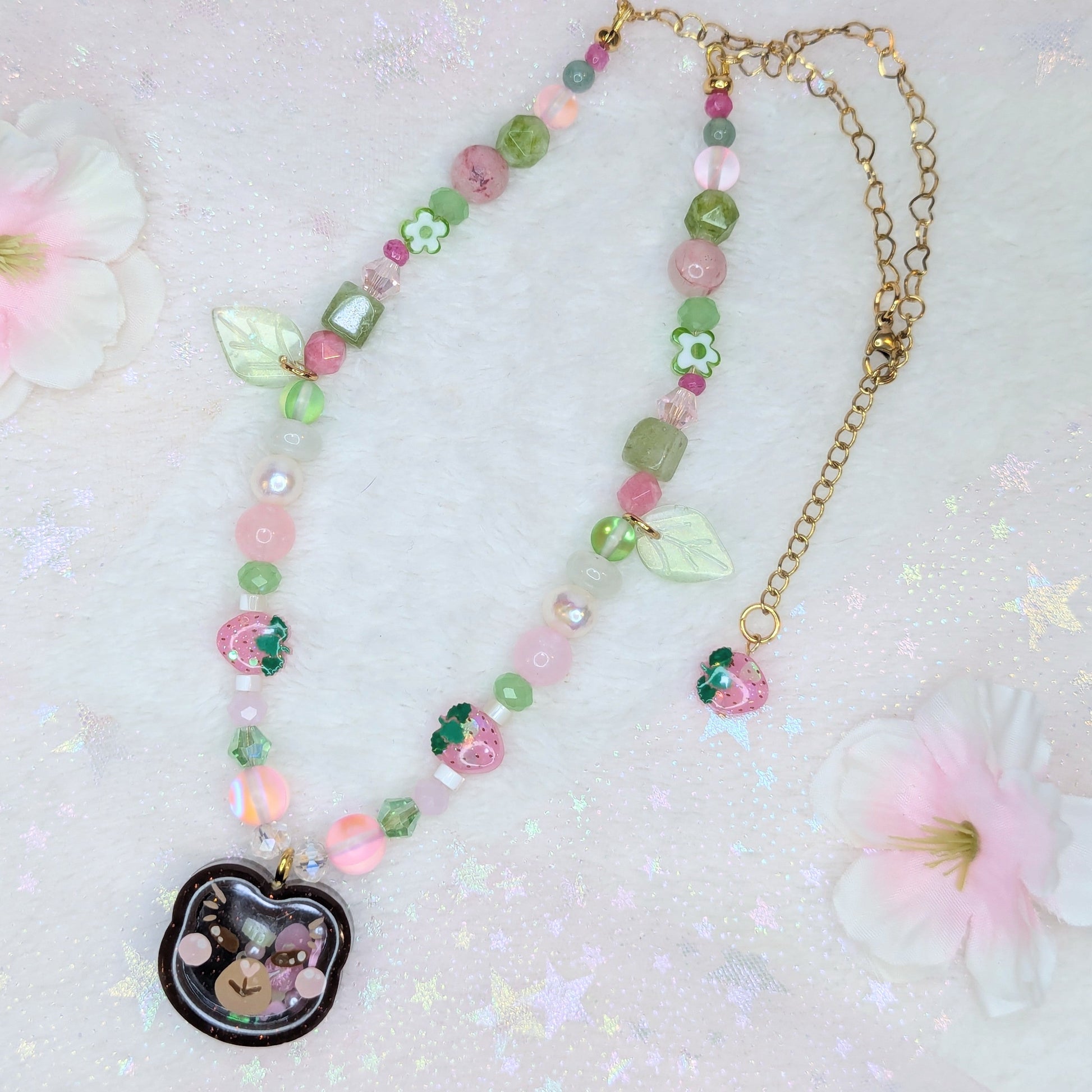 Collier Ourson Fraise Ma boutique