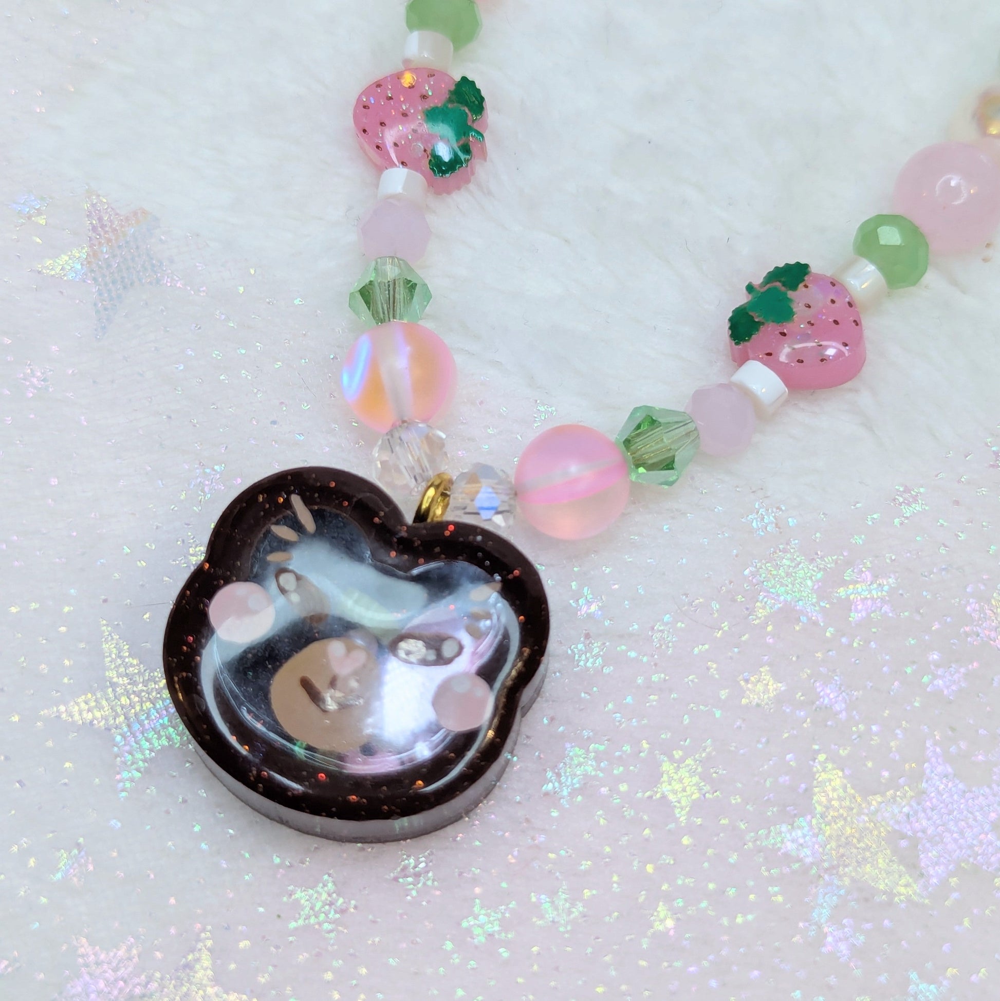 Collier Ourson Fraise Ma boutique