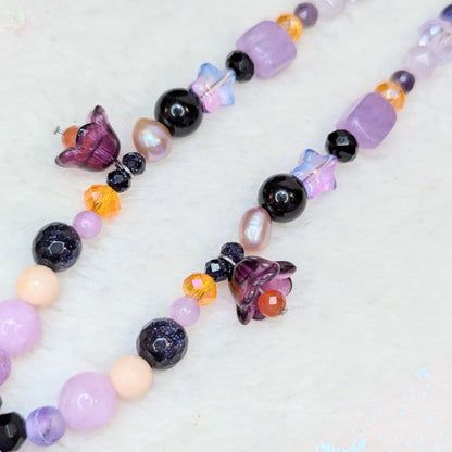 Collier Chauve-souris Lilas Ma boutique