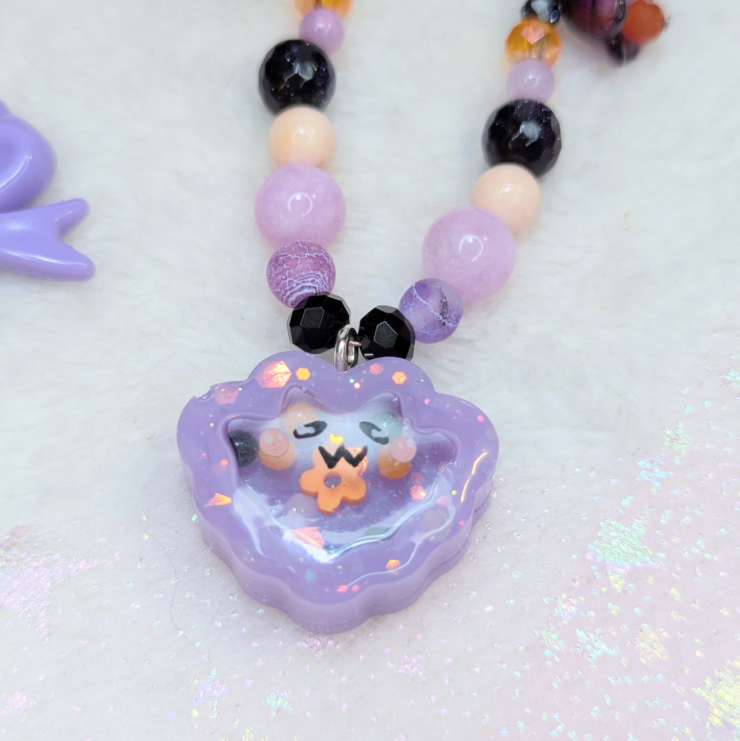Collier Chauve-souris Lilas Ma boutique