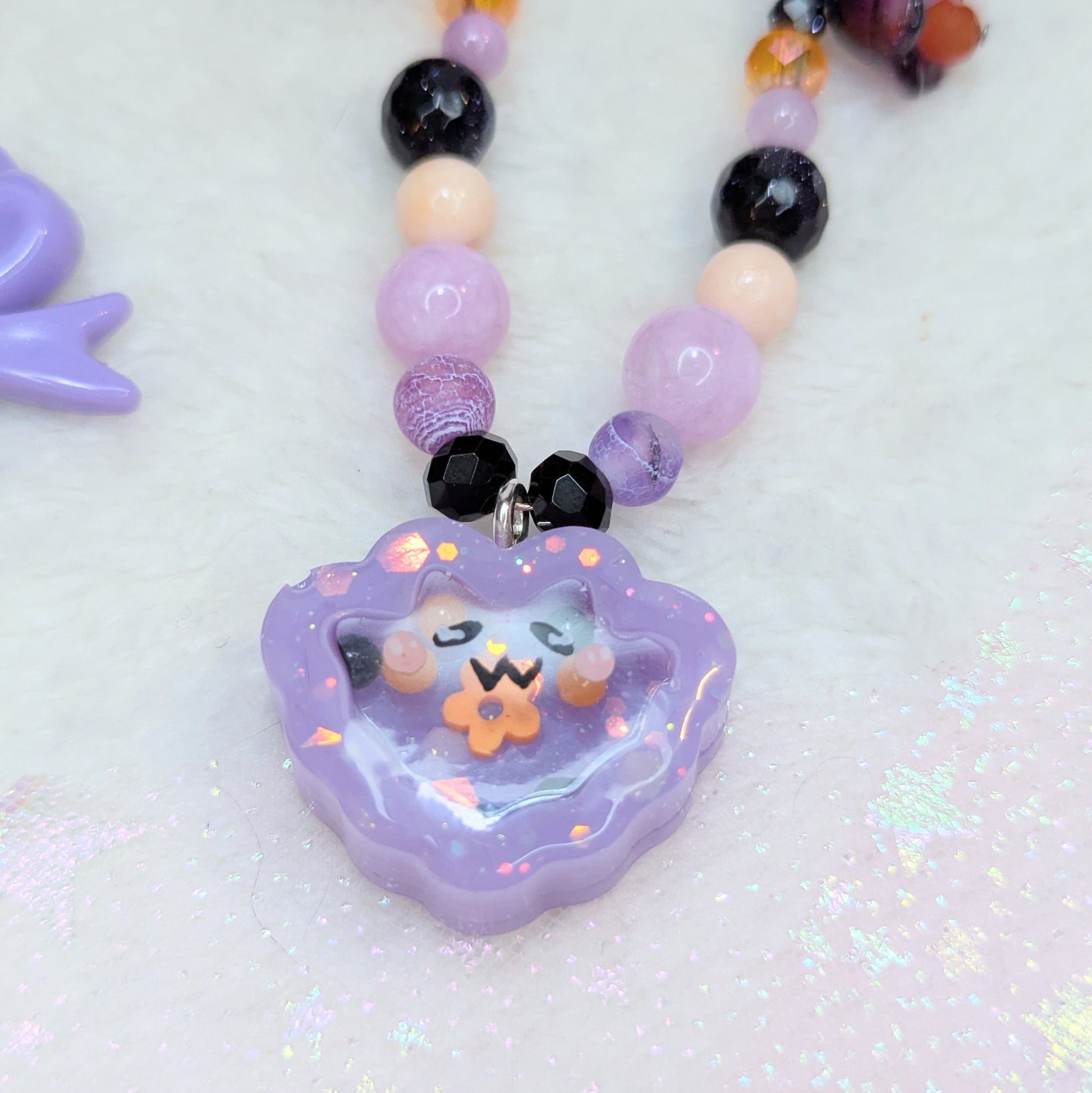 Collier Chauve-souris Lilas Ma boutique