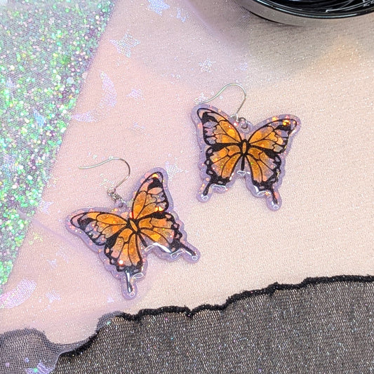 Boucles Papillons Lilas Lilie Doigts de Fée
