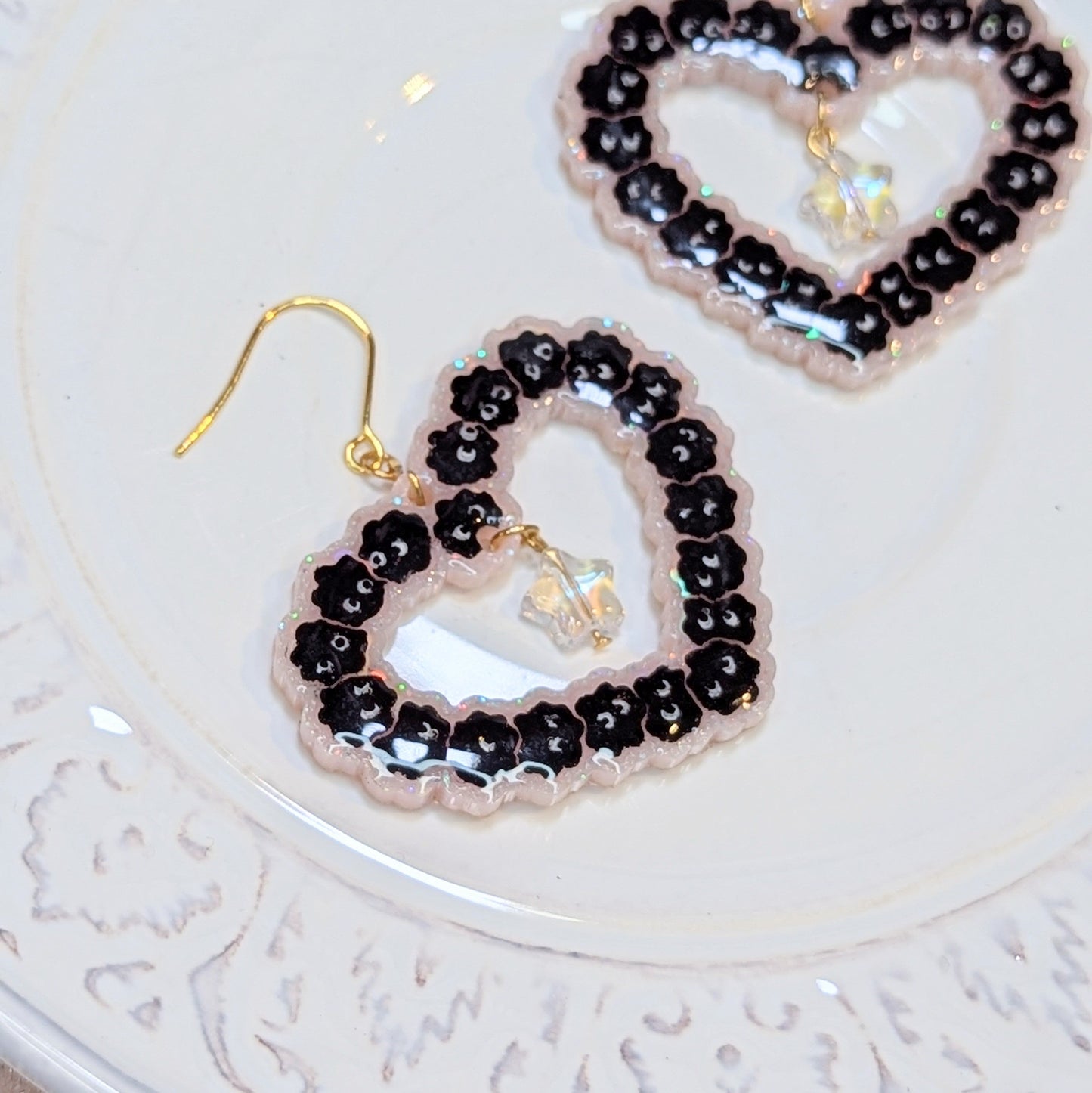 Boucles Noiraude Coeur Lilie Doigts de Fée