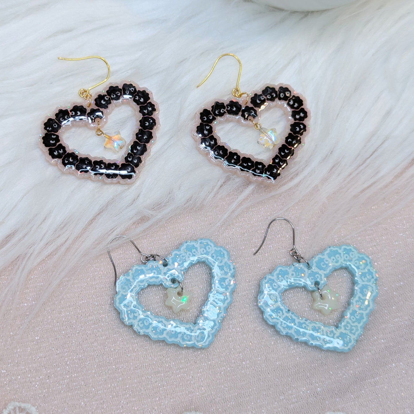 Boucles Noiraude Coeur Lilie Doigts de Fée