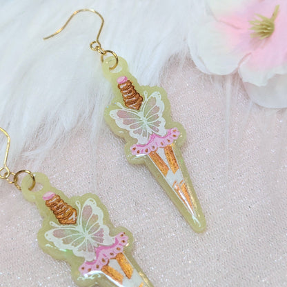 Boucles Dagues Papillons Lilie Doigts de Fée