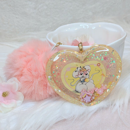 Porte-clés Coeur Souris Lilie Doigts de Fée