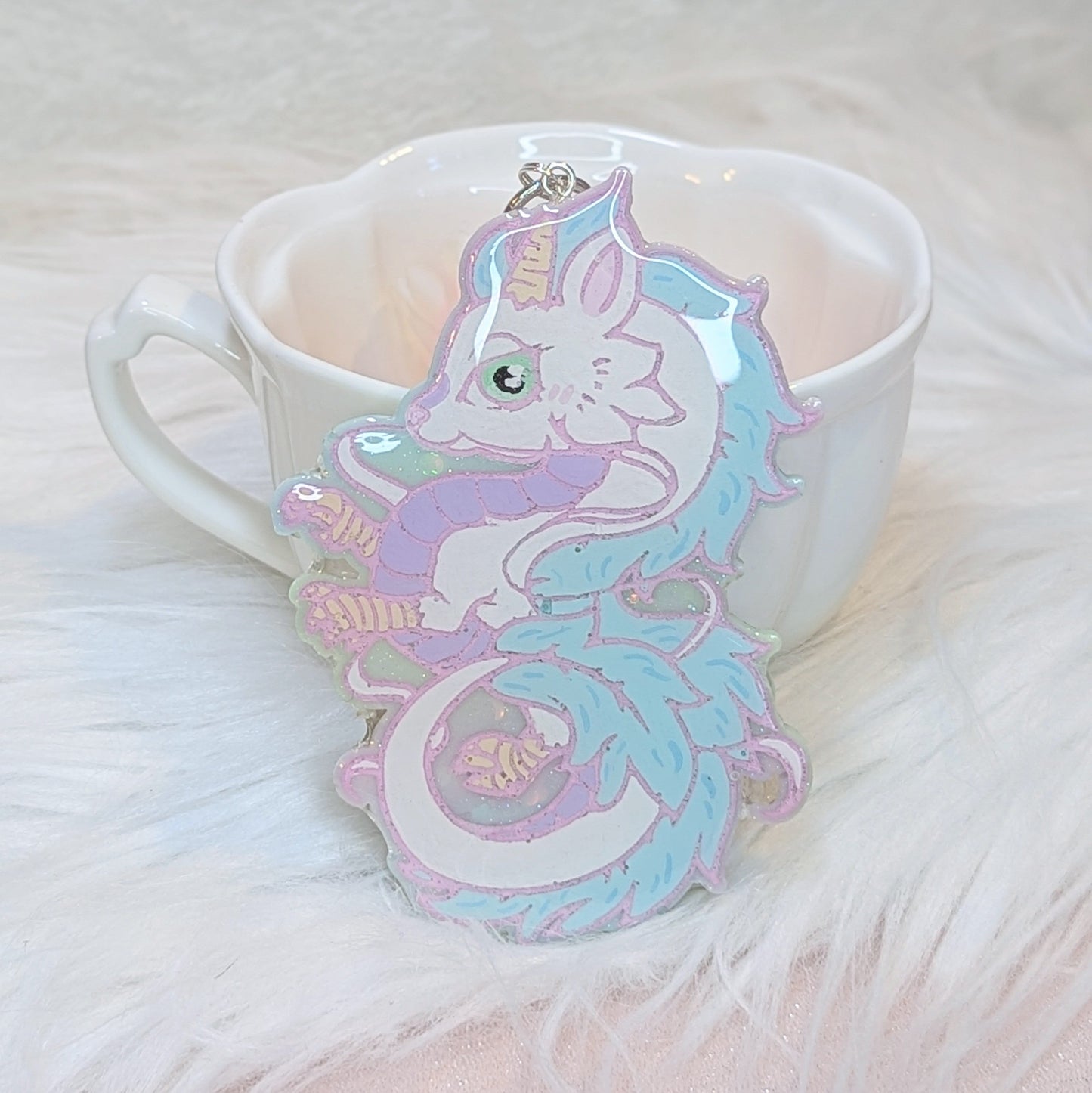 Porte-clés Dragon de Rivière Lilie Doigts de Fée