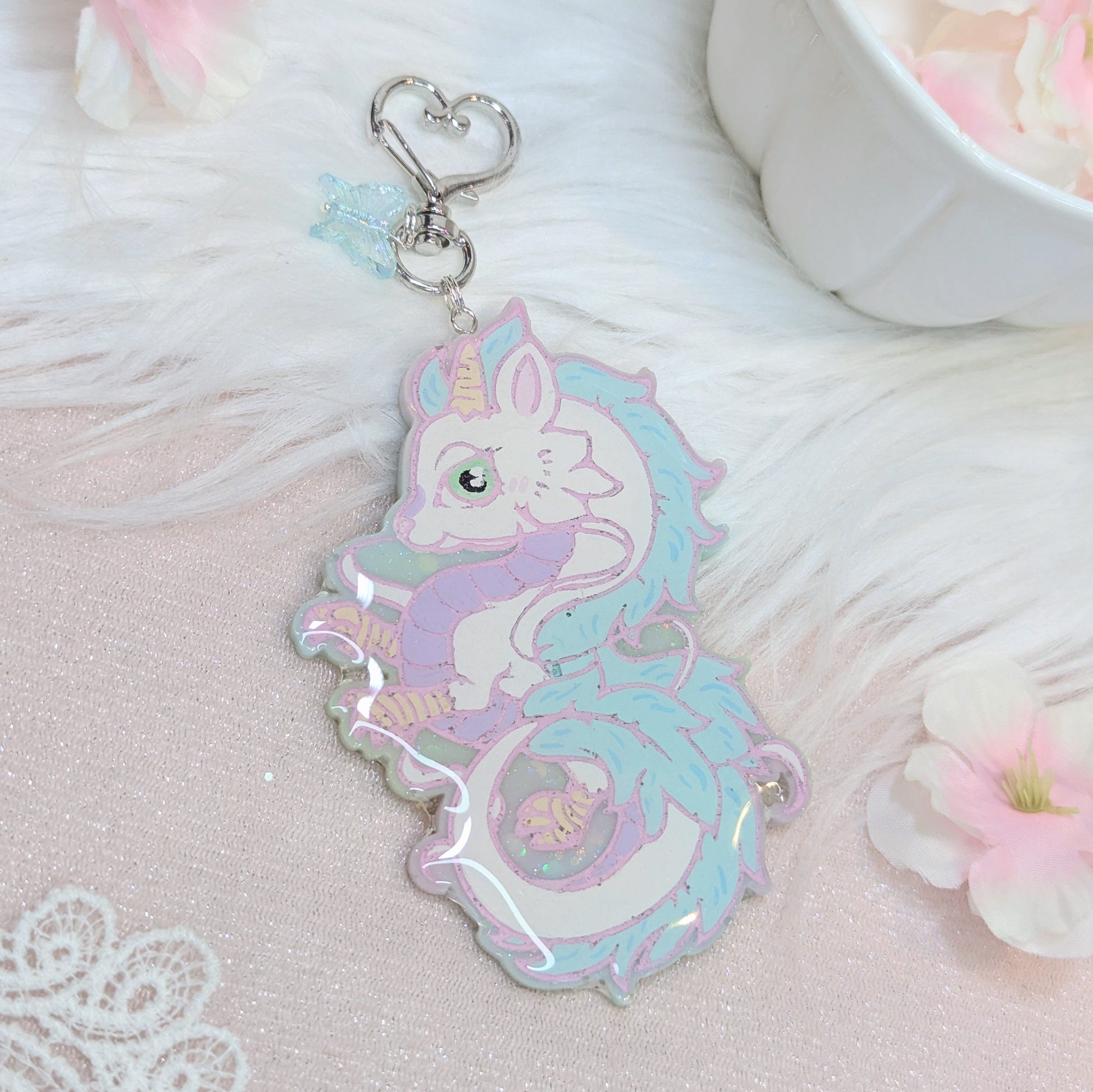 Porte-clés Dragon de Rivière Lilie Doigts de Fée