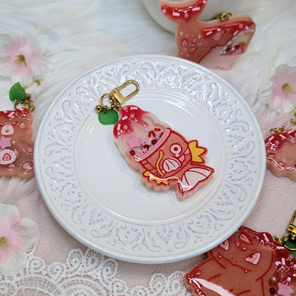 Porte-clés Cookies Fraise / Takoyaki Lilie Doigts de Fée