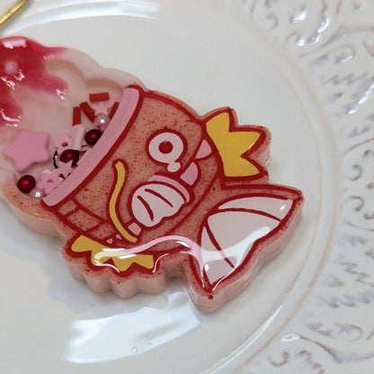 Porte-clés Cookies Fraise / Takoyaki Lilie Doigts de Fée