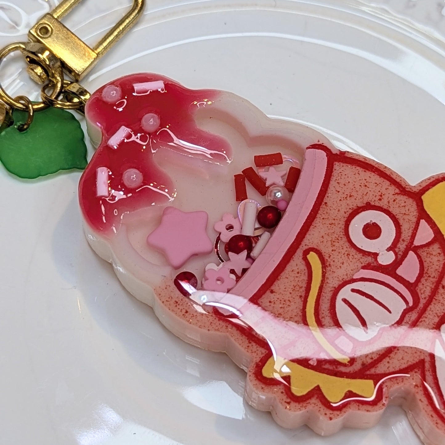 Porte-clés Cookies Fraise / Takoyaki Lilie Doigts de Fée