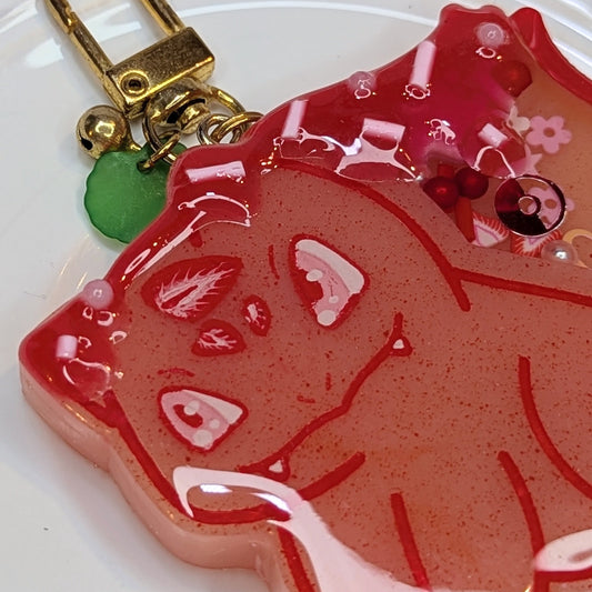 Porte-clés Cookies Fraise / Bulbi Lilie Doigts de Fée