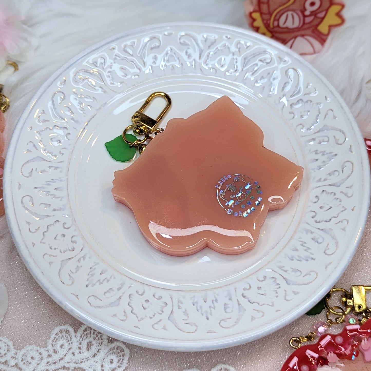 Porte-clés Cookies Fraise / Bulbi Lilie Doigts de Fée