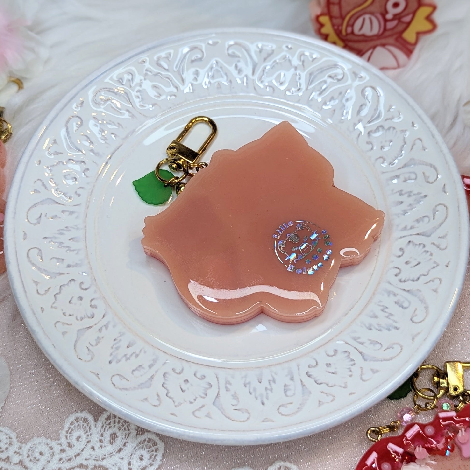 Porte-clés Cookies Fraise / Bulbi Lilie Doigts de Fée