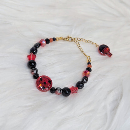 Bracelet Pupille Ninja Rouge Lilie Doigts de Fée