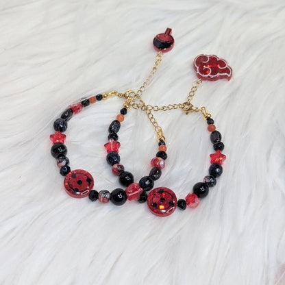 Bracelet Pupille Ninja Rouge Lilie Doigts de Fée