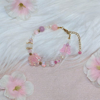 Bracelet Sakura Rose Claire Lilie Doigts de Fée
