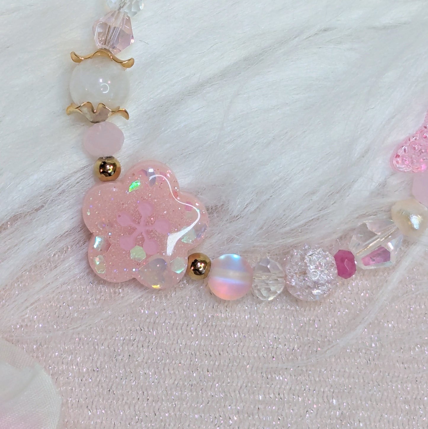 Bracelet Sakura Rose Claire Lilie Doigts de Fée