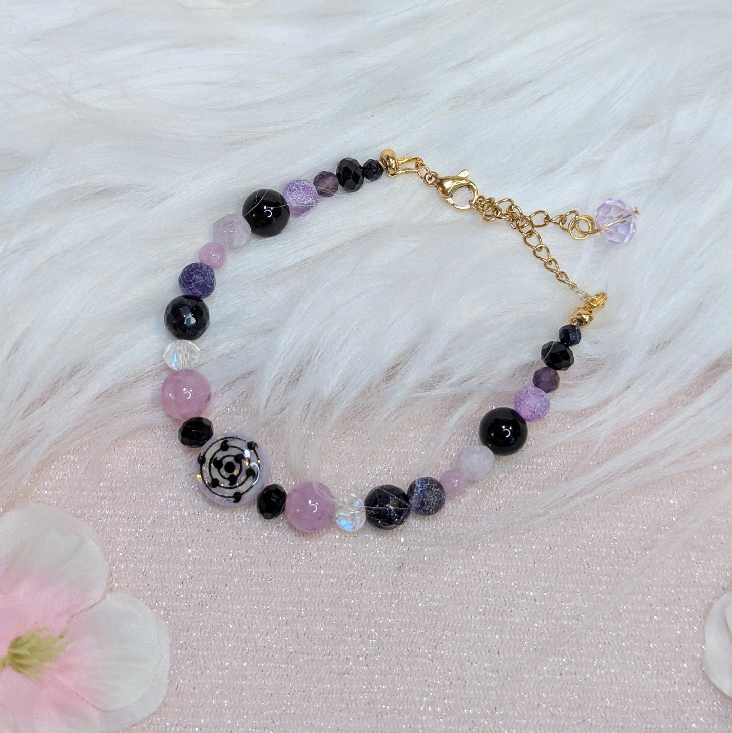 Bracelet Pupille Ninja Violet Lilie Doigts de Fée