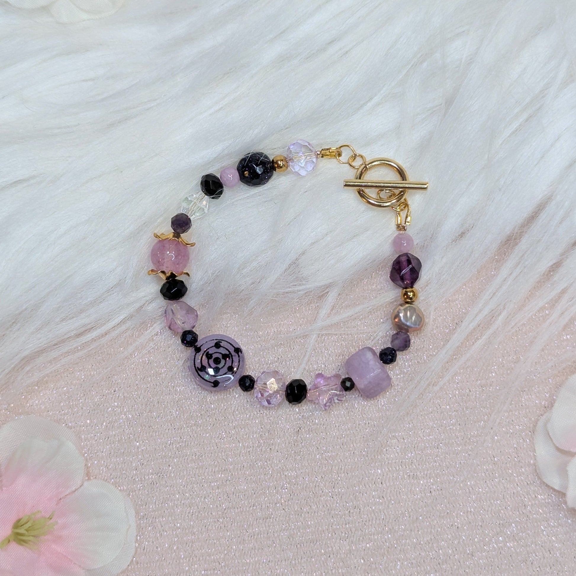 Bracelet Pupille Ninja Violet Lilie Doigts de Fée