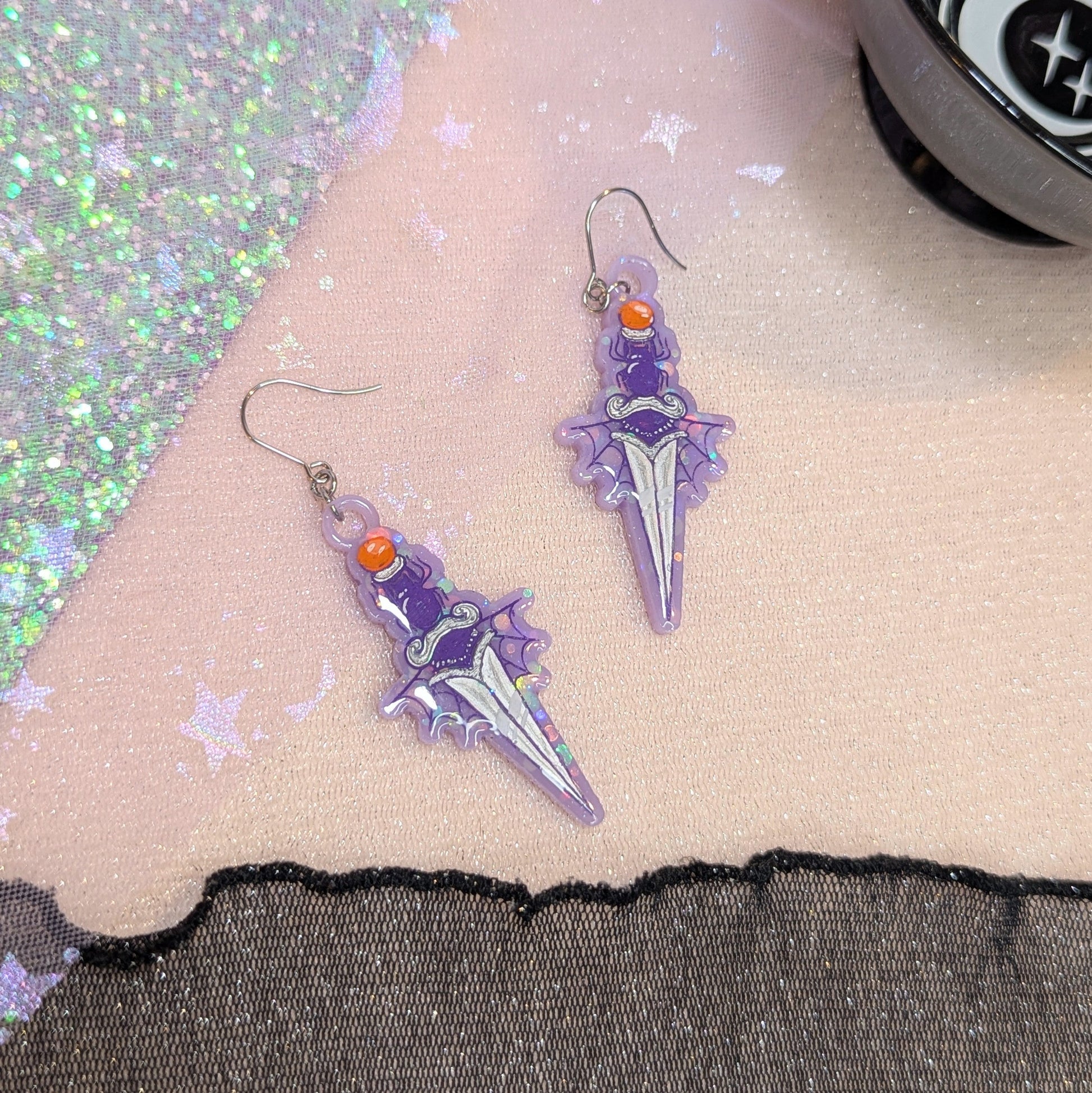 Boucles Dagues Araignées Lilie Doigts de Fée