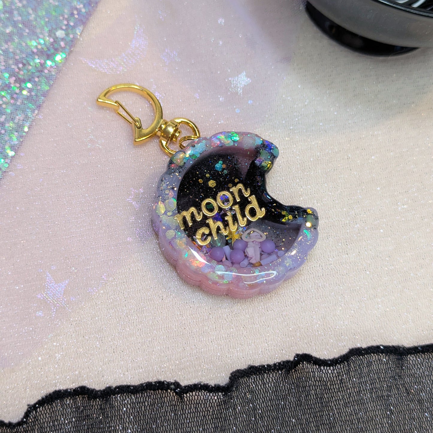 Porte-clés PastelGoth / Lune Lilie Doigts de Fée