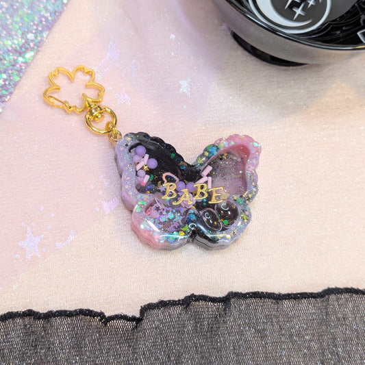 Porte-clés PastelGoth / Papillon Lilie Doigts de Fée