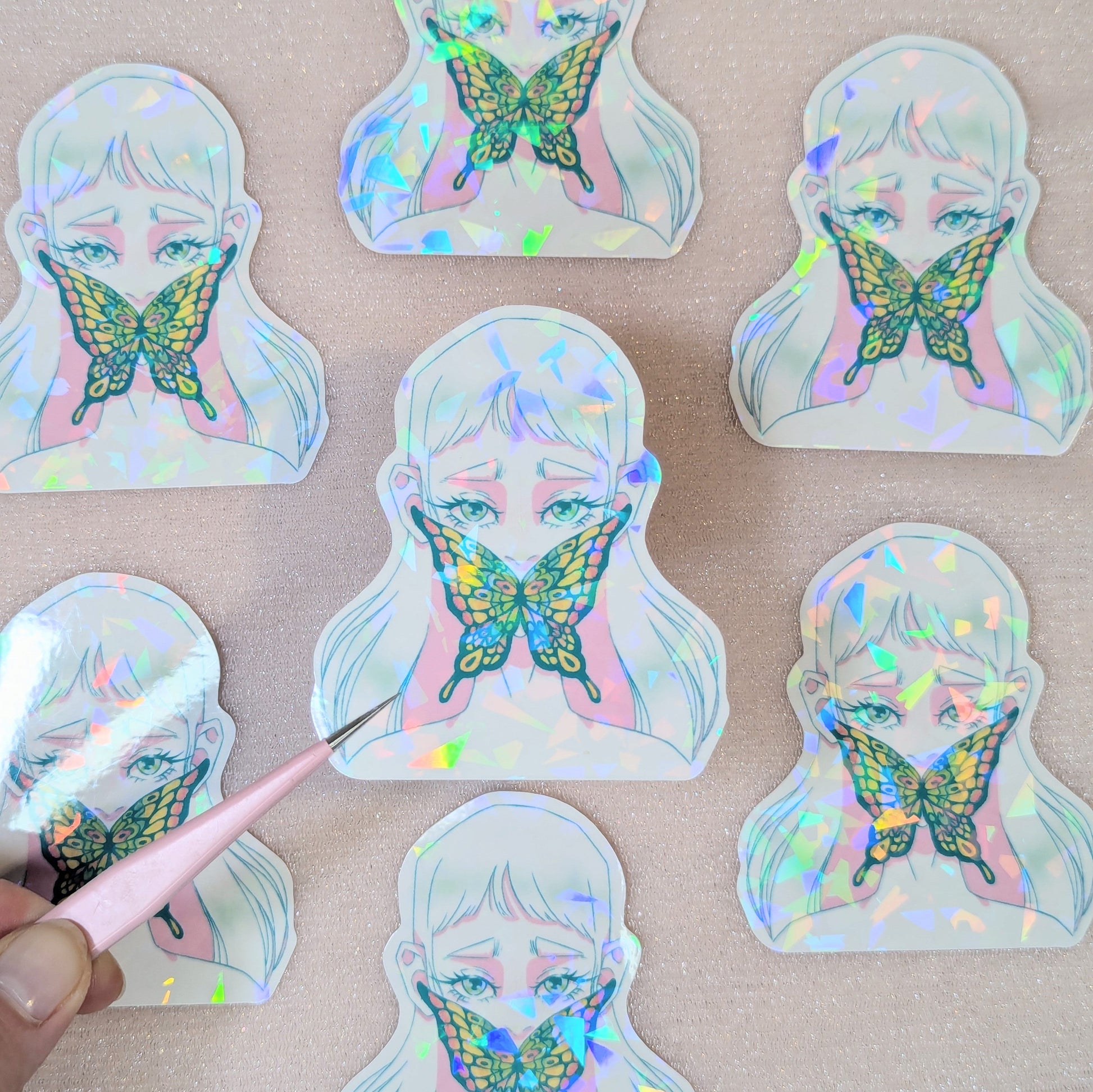 Sticker Butterflies / Iwazaru Lilie Doigts de Fée