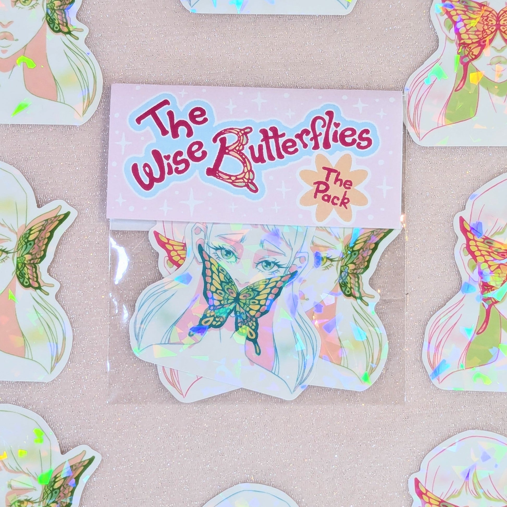 Stickers - The Wise Butterflies PACK de 3 Lilie Doigts de Fée