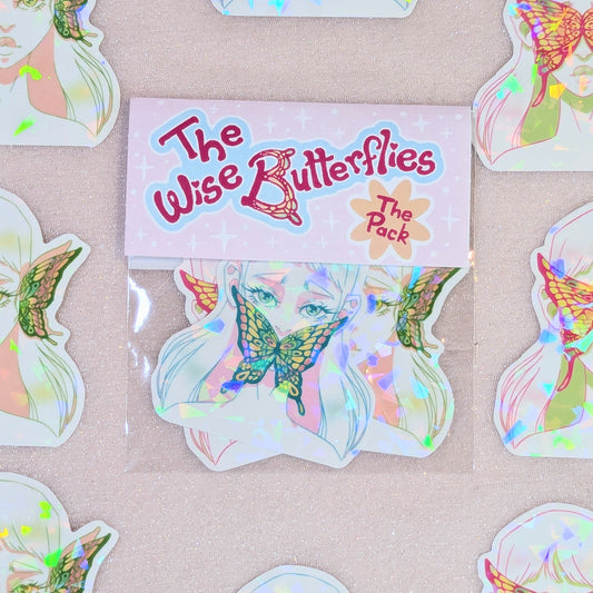 Stickers - The Wise Butterflies PACK de 3 Lilie Doigts de Fée