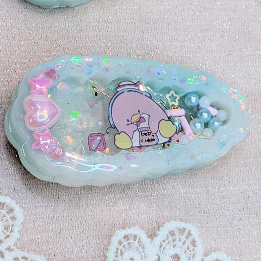 Barrettes Pingouin Lilie Doigts de Fée