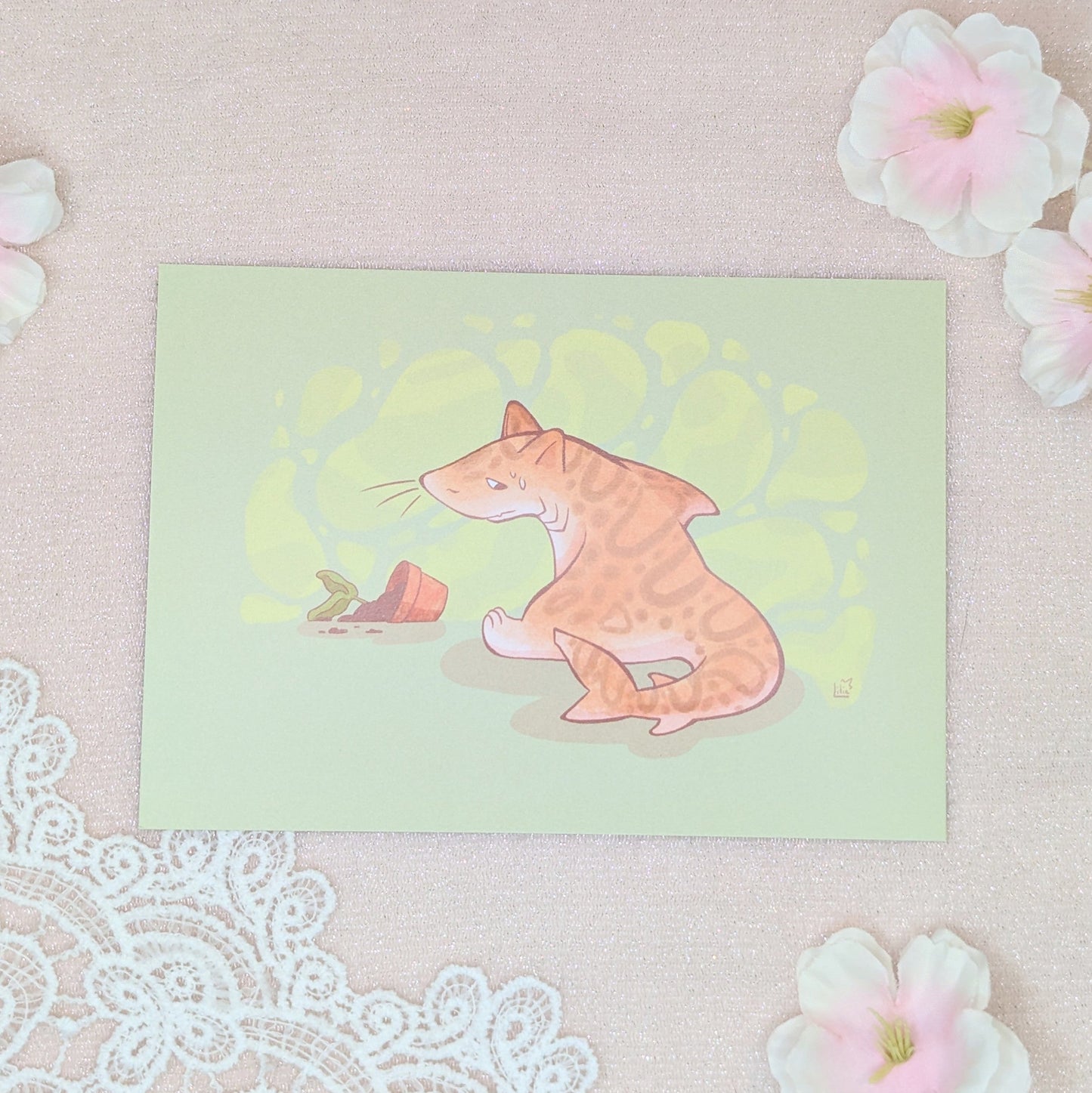 Print Requin Chat Lilie Doigts de Fée