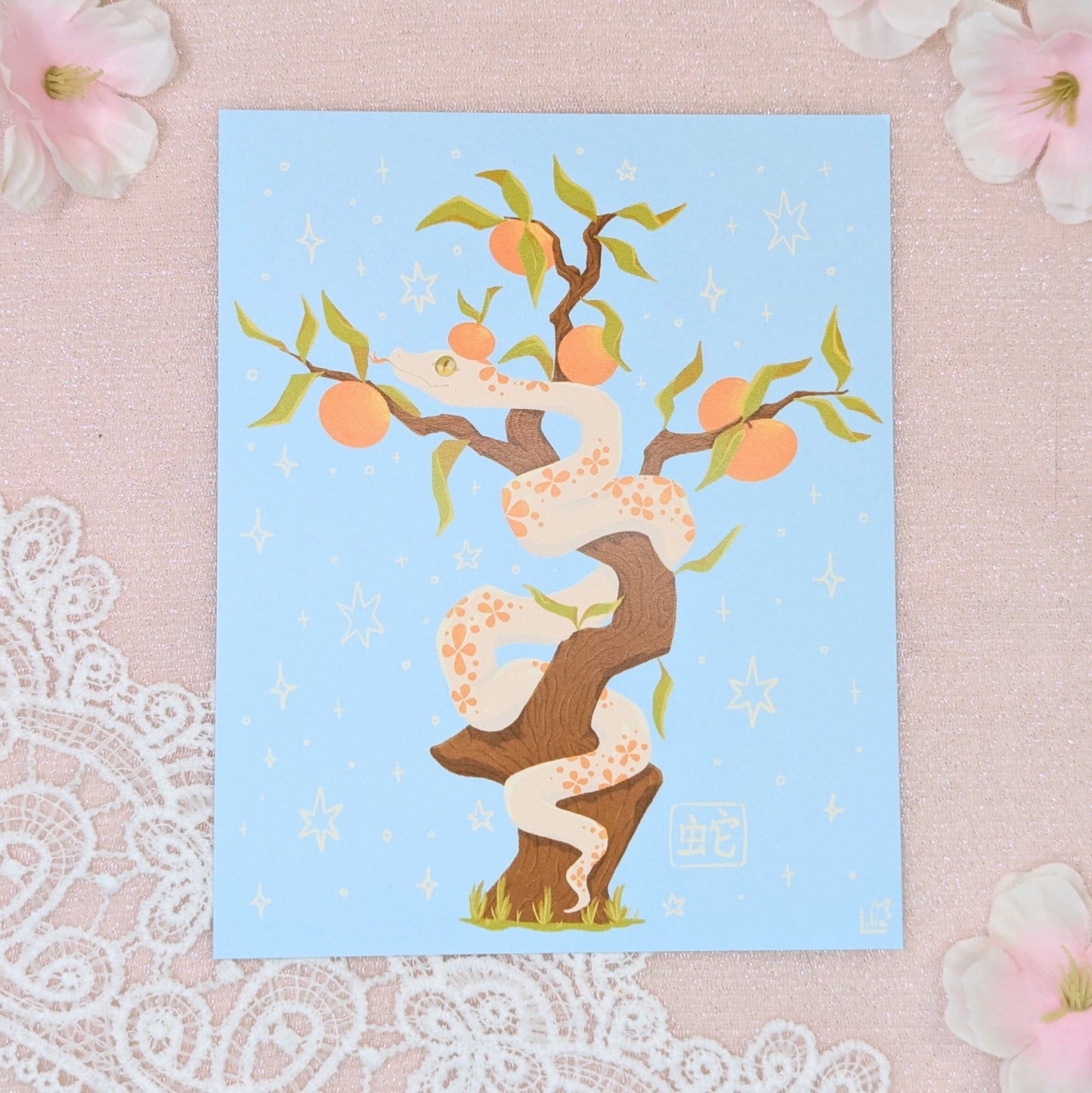 Print Serpent Lilie Doigts de Fée