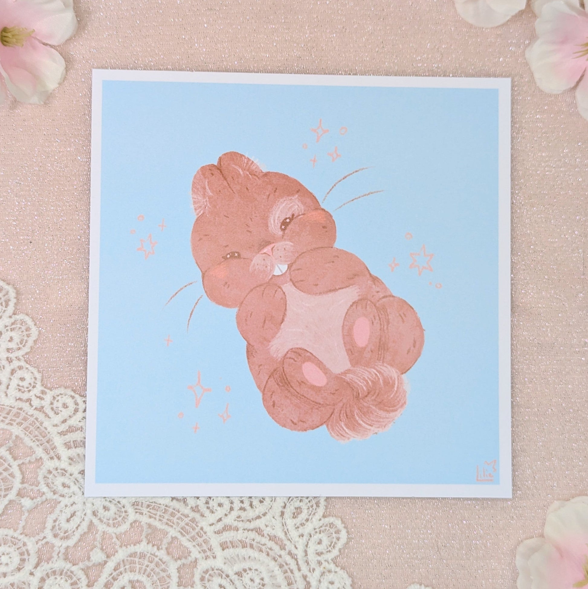 Print Lapin Lilie Doigts de Fée