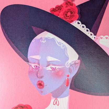 Print Valentine Witch Lilie Doigts de Fée