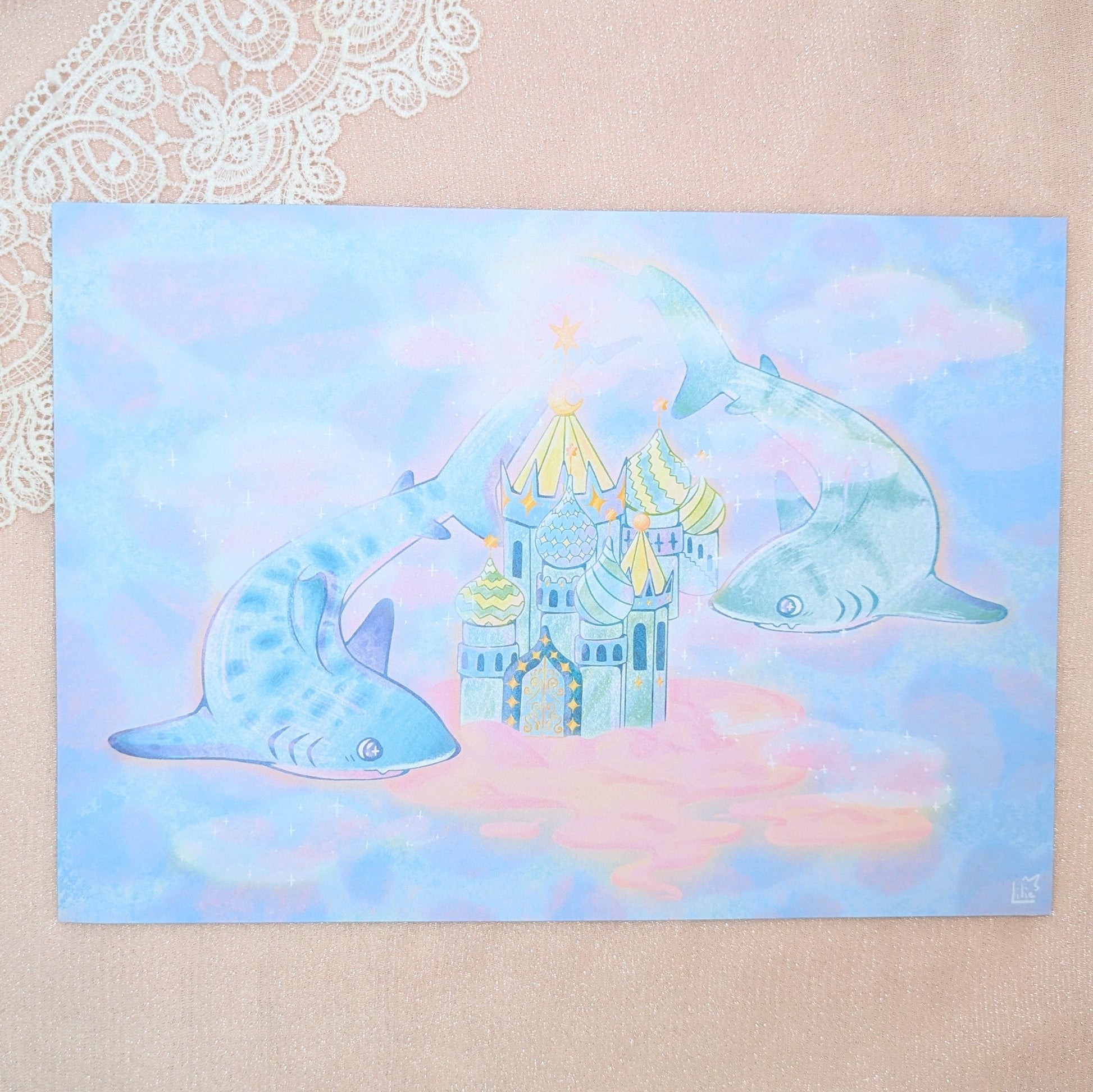 Print Château de Requin Lilie Doigts de Fée