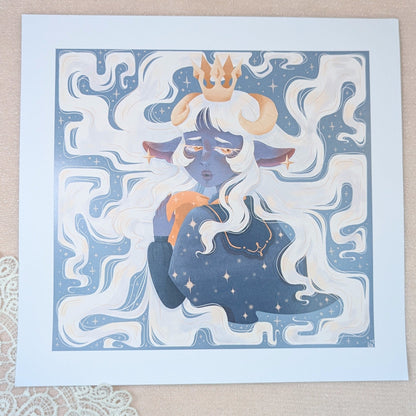 Print Chevelure d'Argent Lilie Doigts de Fée