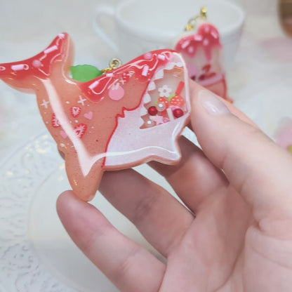 Porte-clés Cookies Fraise / Requin